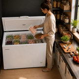 Congélateur coffre Heinner HCF-HS420E++ – 420 litres – compresseur inverter – classe énergétique E