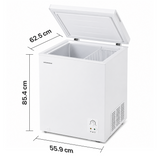 Congélateur coffre Heinner HCF-HS142E – 142 litres – fonction congélation rapide – classe énergétique E