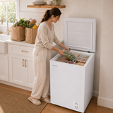 Congélateur coffre Heinner HCF-HS142E – 142 litres – fonction congélation rapide – classe énergétique E