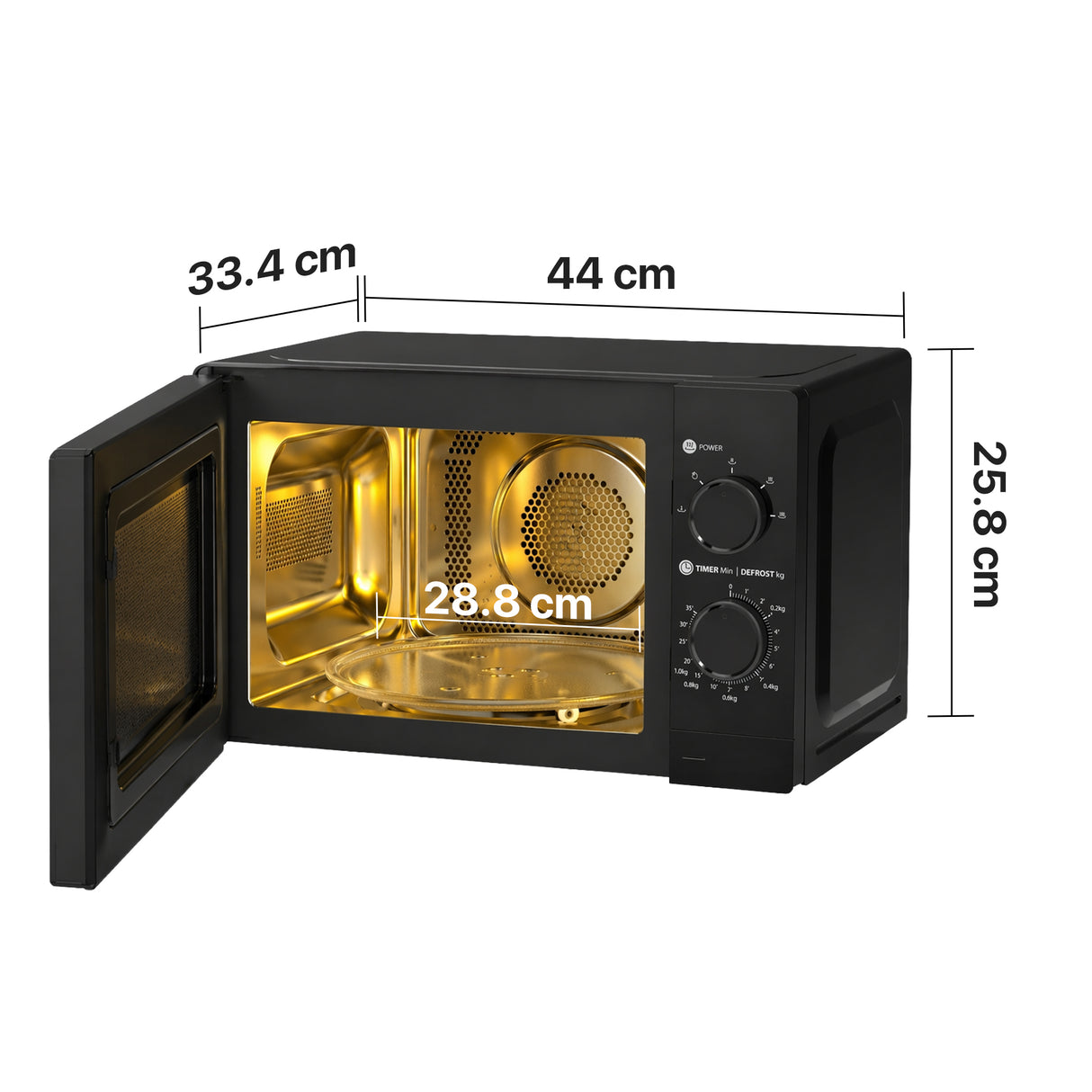 Micro-ondes Heinner HMW-MD20MBK – noir