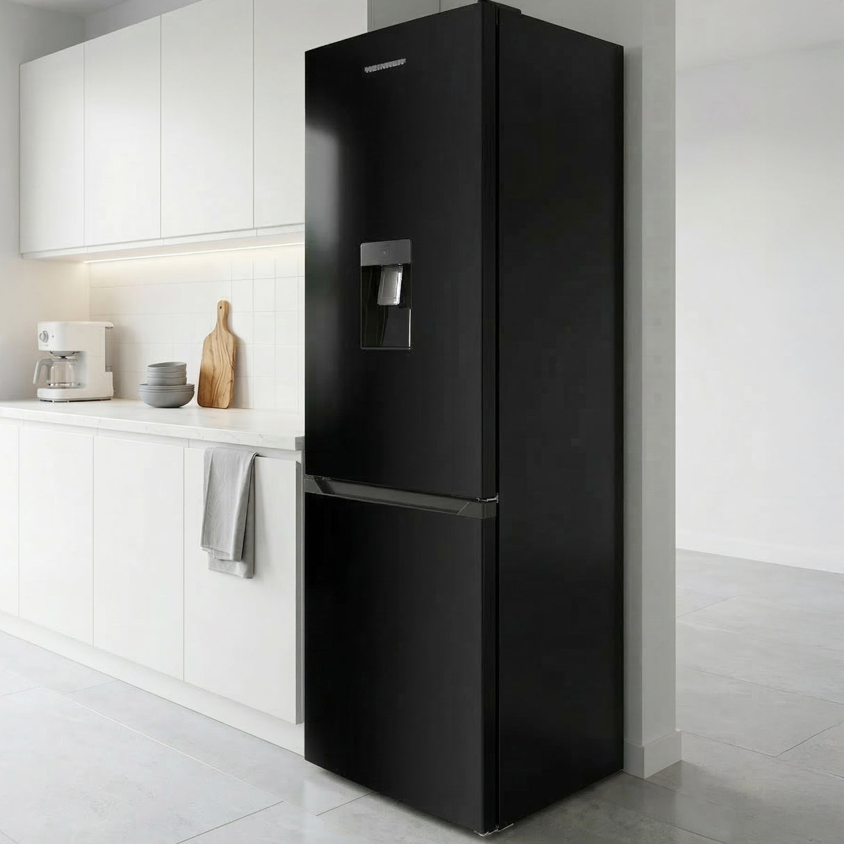 Heinner HC‑HM260BKWDE++ Koel-vriescombinatie 260 L – Waterdispenser