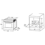 Heinner HBO-M659GC-GBK Inbouw Oven 70 L – Grill – Touch