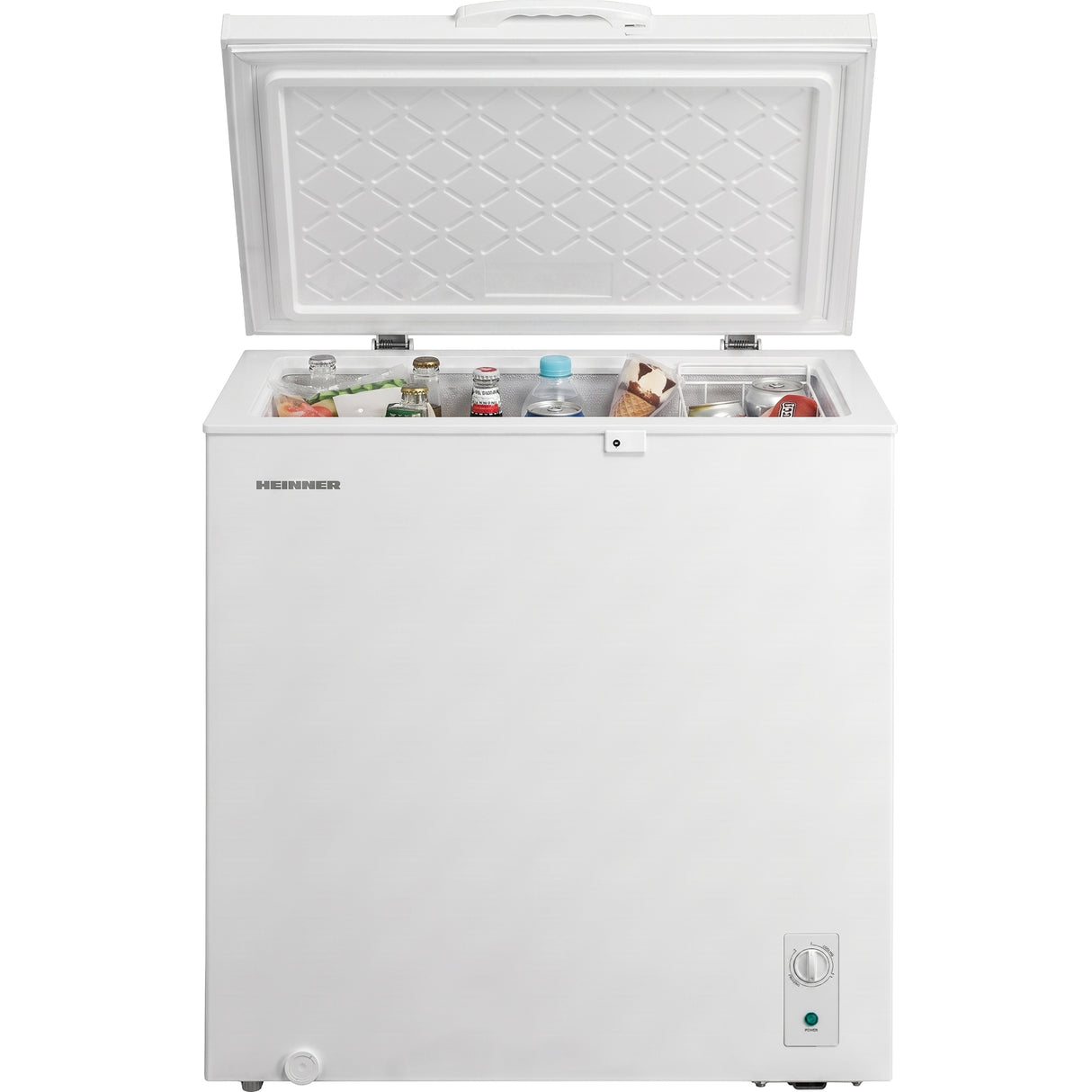 Congélateur coffre Heinner HCF-M198INVCE – 198 litres – convertible – moteur inverter – classe énergétique E