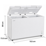 Congélateur coffre Heinner HCF-M508INVCE++ – 508 L – Convertible – Inverter