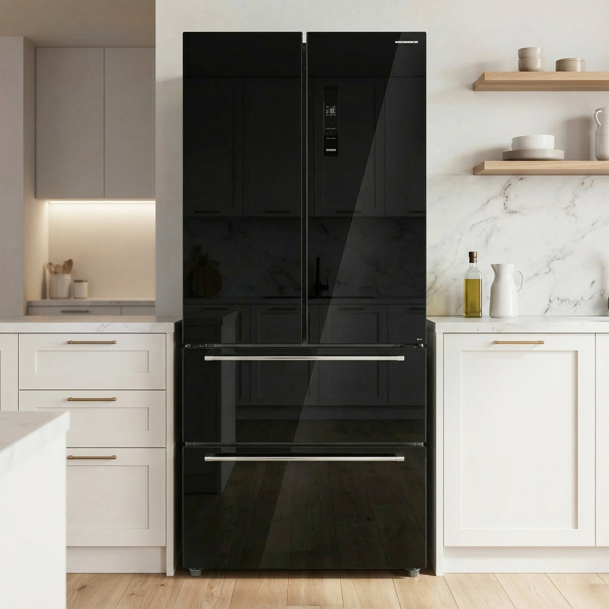 Heinner HCFD-M516INVHGBKE ++ French Door Amerikaanse Koelkast – 516 L - No Frost