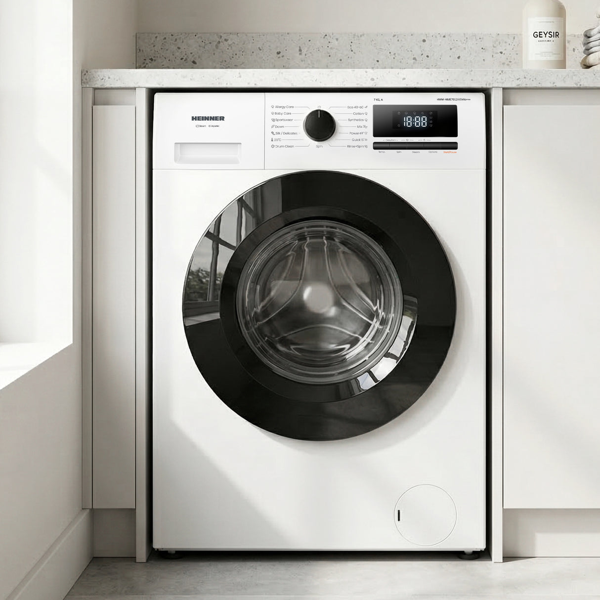 Heinner HWM-HME7012IVSMA+++ Slanke Wasmachine 7 kg – 1200 tpm - Inverter Motor