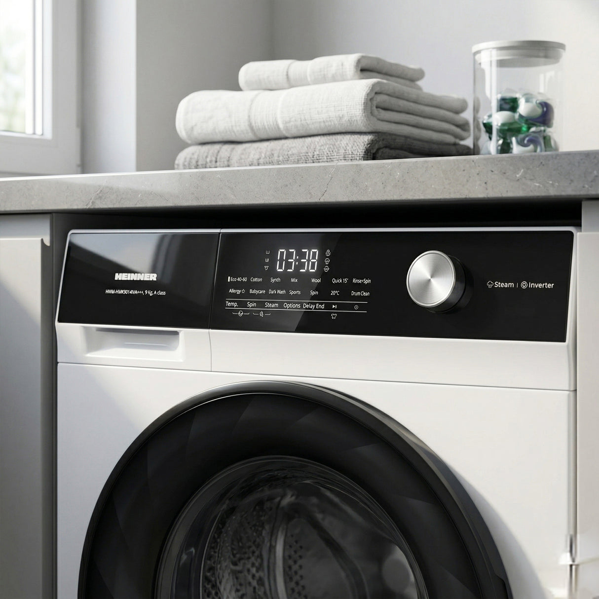 Heinner HWM-HMK9014IVA+++ Wasmachine 9 kg – 1400 RPM