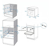 Heinner HBO-M7214GCDRC-GBK Inbouw Oven 72 L – Hetelucht – Grill – AirFry