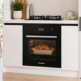 Four encastrable Heinner HBO-M709GCDRC-GBK – 70 litres – chaleur tournante – gril – touch – noir