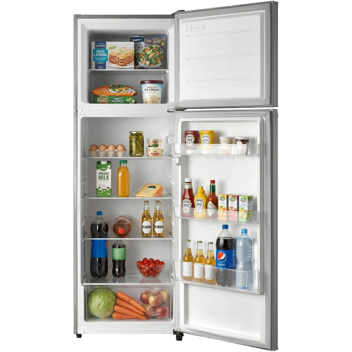 Frigo congélateur Heinner HF-M294SE++ – 294 L – Porte réversible