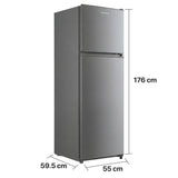 Frigo congélateur Heinner HF-M294SE++ – 294 L – Porte réversible