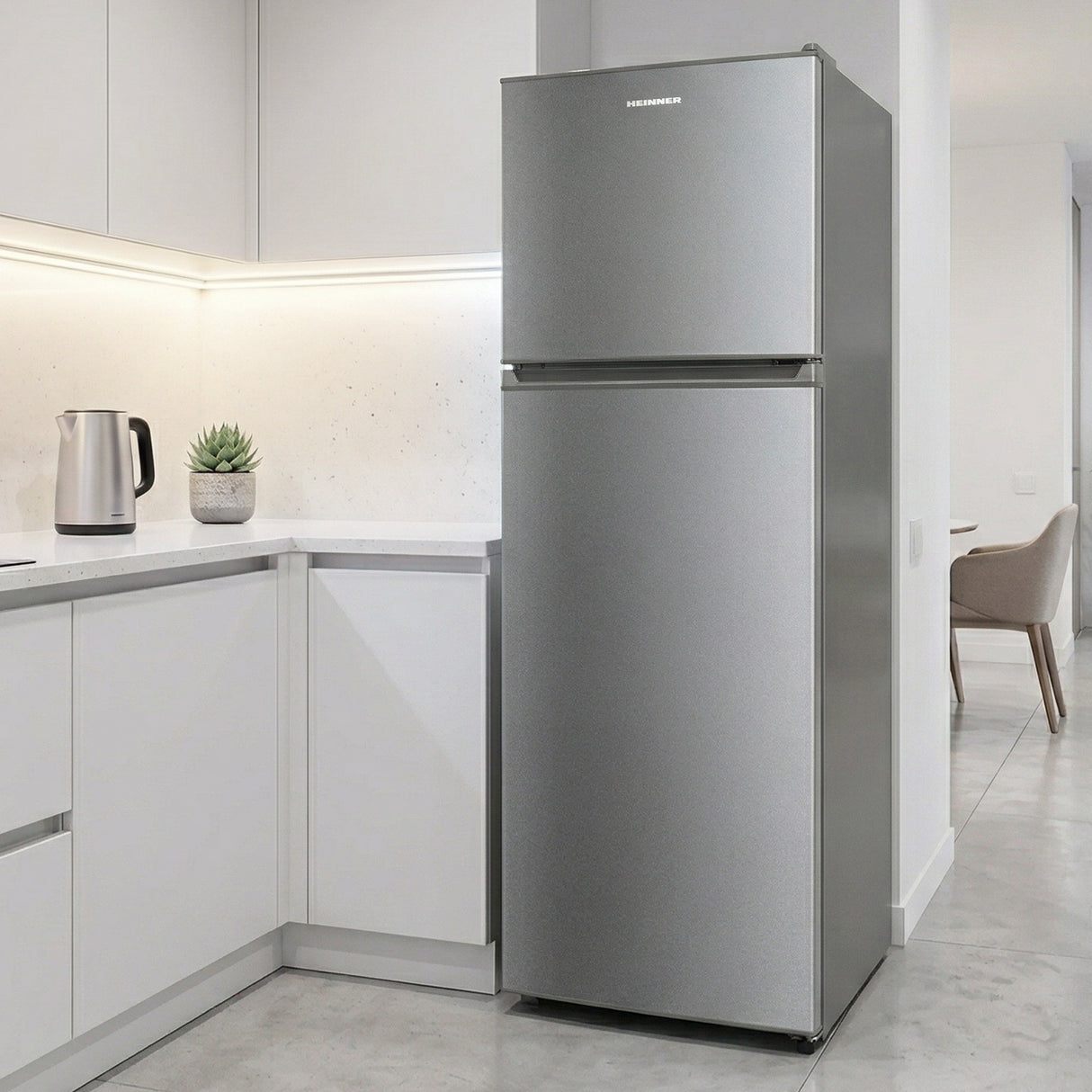 Frigo congélateur Heinner HF-M294SE++ – 294 L – Porte réversible
