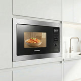 Micro-ondes Heinner HMW-MDBI25GDIX – encastrable – 25 L – gril – numérique – inox