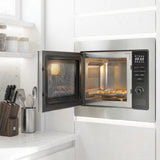Micro-ondes Heinner HMW-MDBI25GDIX – encastrable – 25 L – gril – numérique – inox