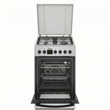 Cuisinière à gaz Heinner HFSC-S65MIXFD-SL – 4 brûleurs – four électrique avec gril