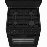 Cuisinière à gaz Heinner HFSC-S60LITGC-BK – 4 brûleurs – four électrique avec gril – noir