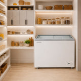 Congélateur/frigo Heinner HSF-M255WHC – congélateur coffre – 255 L – couvercle en verre coulissant – convertible