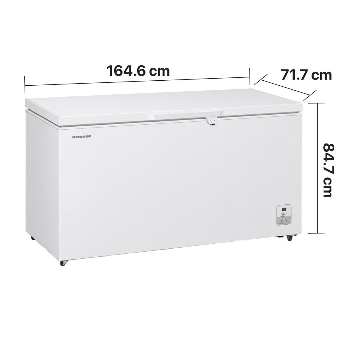 Congélateur coffre Heinner HCF-HS500EE – 500L – moteur inverter – super congélation