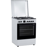 Cuisinière à gaz Heinner HFSC-S66FDC-BIX – 4 Brûleurs – Four 6 Fonctions – Gril