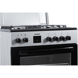 Cuisinière à gaz Heinner HFSC-S66FDC-BIX – 4 Brûleurs – Four 6 Fonctions – Gril