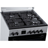 Cuisinière à gaz Heinner HFSC-S66FDC-BIX – 4 Brûleurs – Four 6 Fonctions – Gril