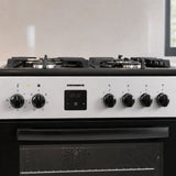 Cuisinière à gaz Heinner HFSC-S66FDC-BIX – 4 Brûleurs – Four 6 Fonctions – Gril