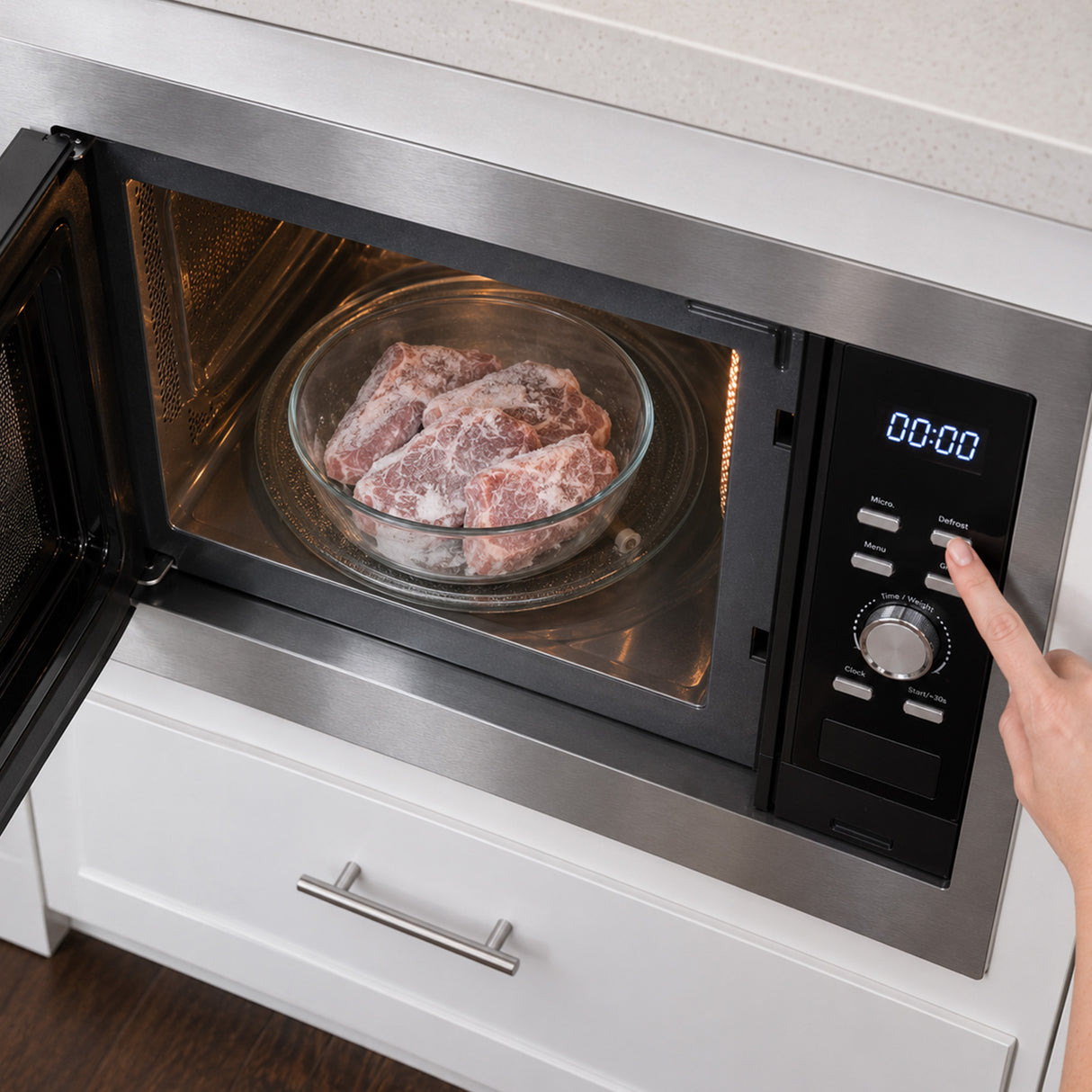 Micro-ondes Heinner HMW-BI2360SS – encastrable – 23 litres – gril – LED – inox