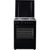 Cuisinière à gaz Heinner HFSC-S66FDCC-IBK – 50 cm – 4 zones de cuisson – four avec 6 fonctions et gril – noir