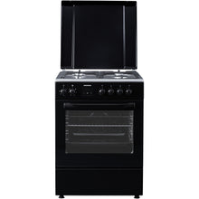 Cuisinière à gaz Heinner HFSC-S66FDCC-IBK – 50 cm – 4 zones de cuisson – four avec 6 fonctions et gril – noir