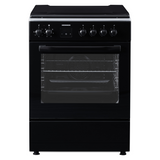 Cuisinière à gaz Heinner HFSC-S66FDCC-IBK – 50 cm – 4 zones de cuisson – four avec 6 fonctions et gril – noir