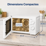 Micro-ondes Heinner HMW-MD20MWH – 20 litres – 700 W – blanc