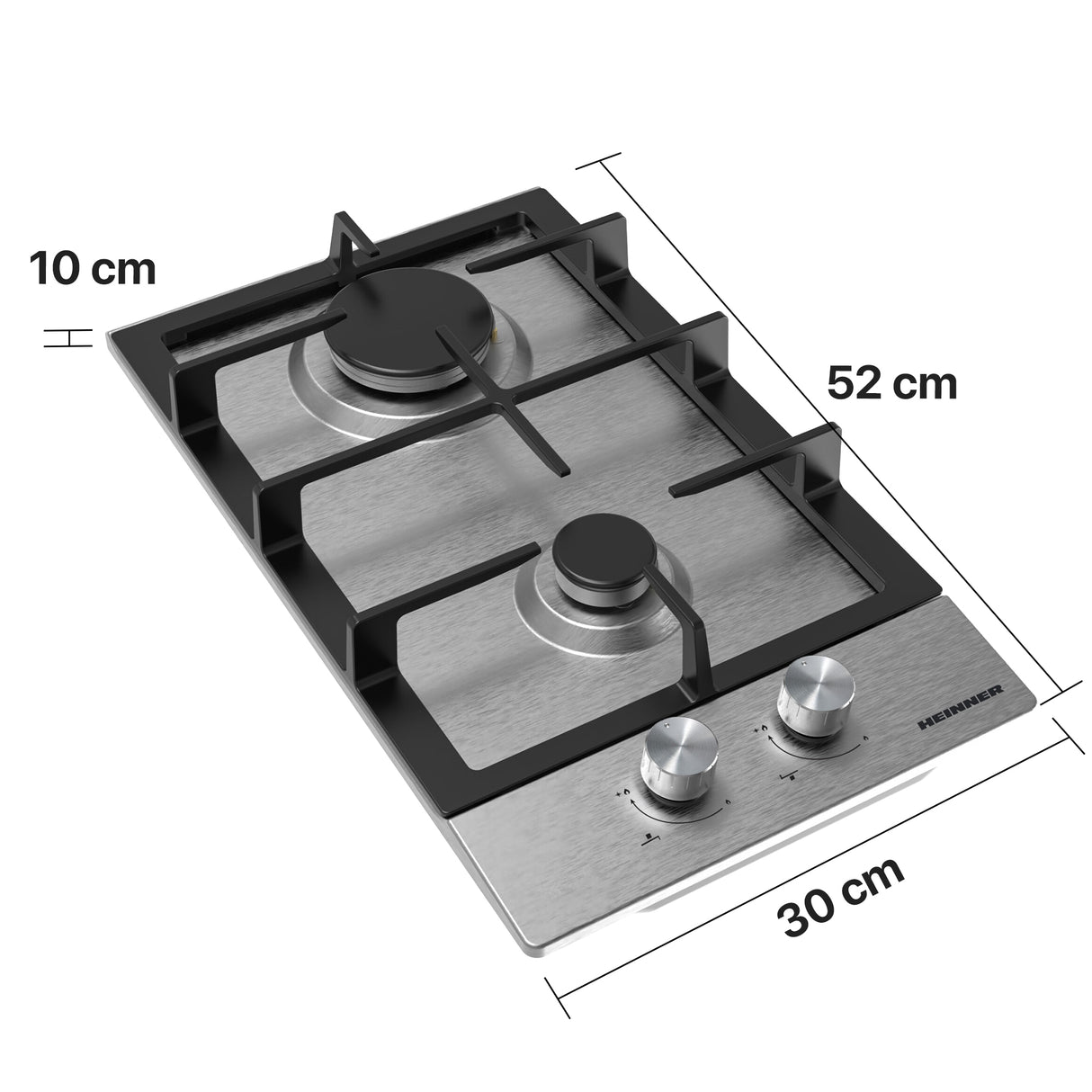 Table de cuisson encastrable Heinner HBH-M302FIX – inox