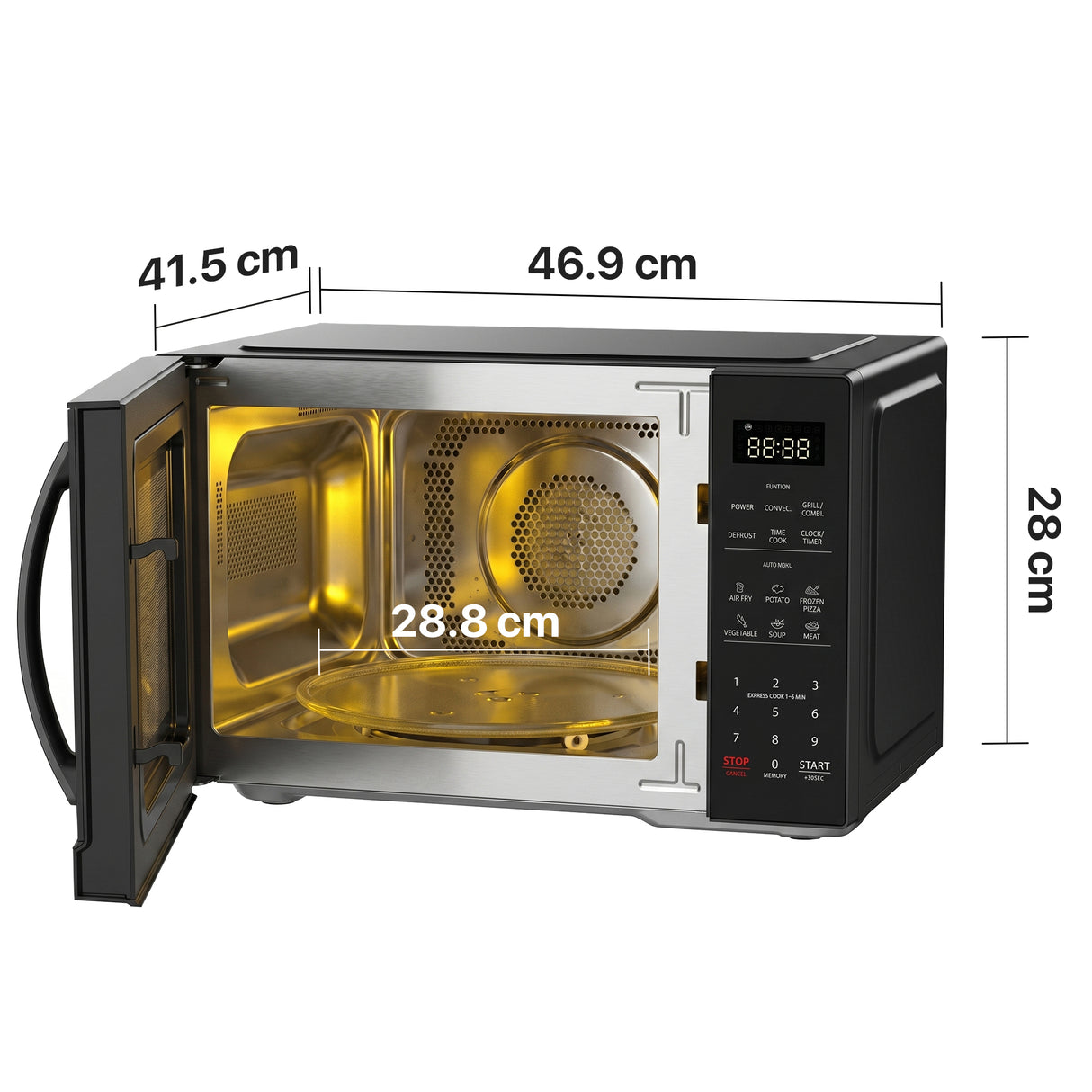 Heinner HMW-MD23AFBK Combimagnetron – 23 L – AirFry