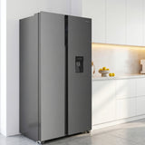 Heinner HSBS-HM439NFINVXWDD Side-by-Side Koelkast 439L No Frost Waterdispenser Inverter  Look
