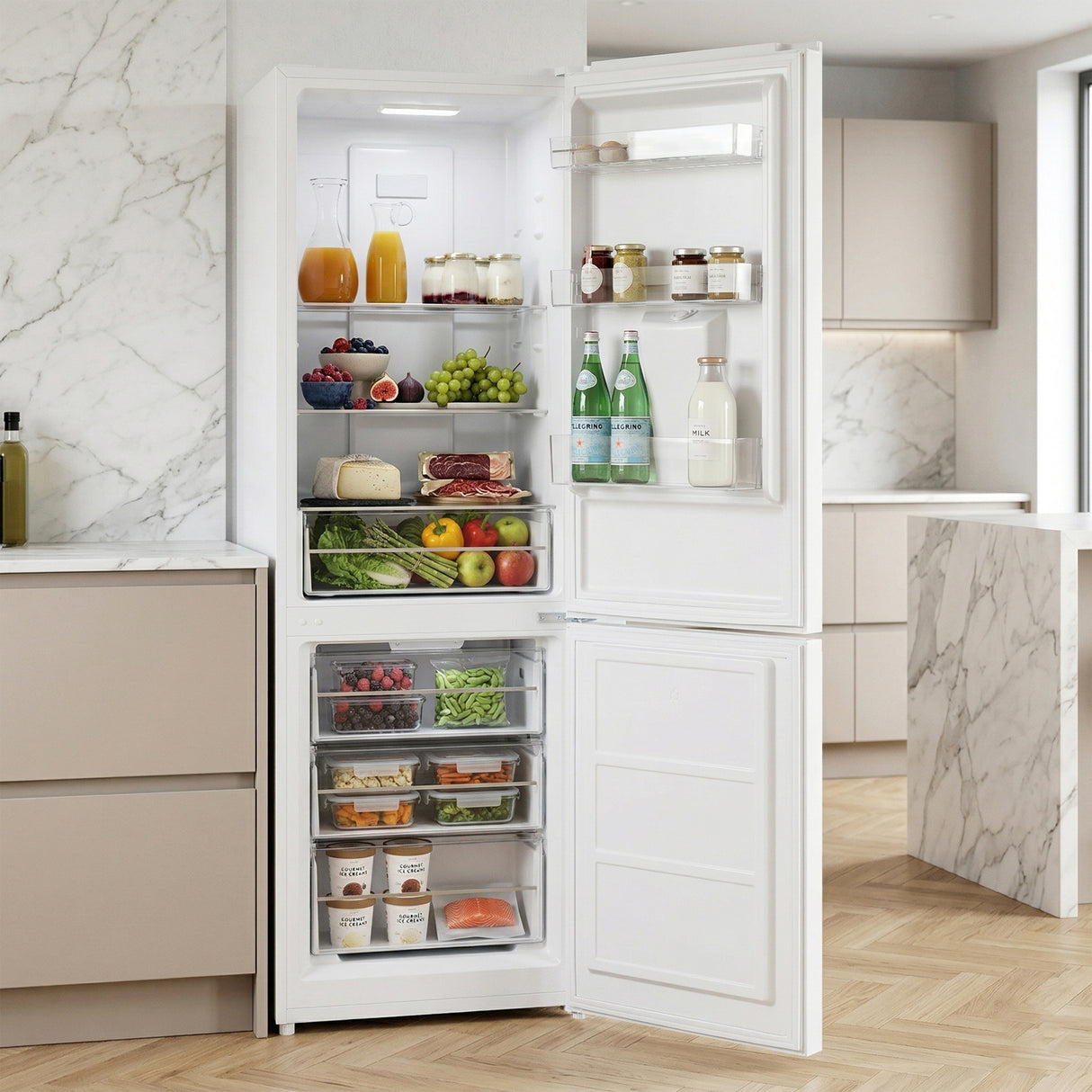 Heinner HCNF-HM291WDE++ Koel-vries 291 L – No Frost – Waterdispenser