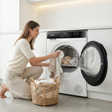 Sèche-linge à pompe à chaleur Heinner HHPD-HMK80IVFC – 8 kg – classe énergétique C – blanc