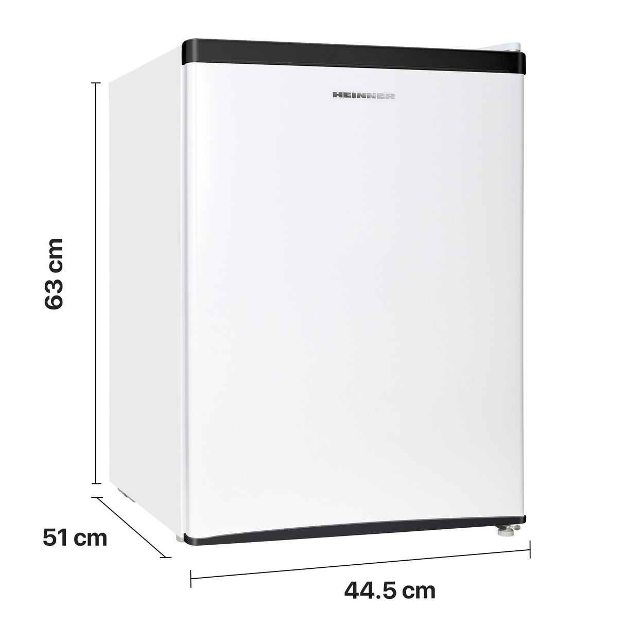 Frigo minibar Heinner HMB-M66E – 66 litres – mécanique thermostat – porte réversible – blanc – 5 ans de garantie