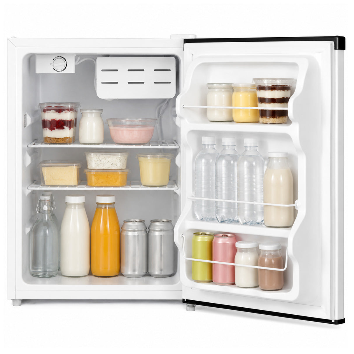Frigo minibar Heinner HMB-M66E – 66 litres – mécanique thermostat – porte réversible – blanc – 5 ans de garantie