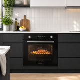 Four encastrable Heinner HBO-M7212GCDRP-GBK – 72 litres – 60 cm – verre noir