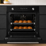 Four encastrable Heinner HBO-M7212GCDRP-GBK – 72 litres – 60 cm – verre noir
