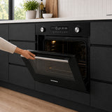 Four encastrable Heinner HBO-M7212GCDRP-GBK – 72 litres – 60 cm – verre noir