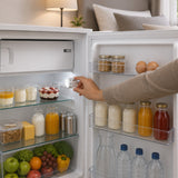 Heinner Under Counter Fridge HF-M113E – 113 L – LED lighting – reversible door – white – energy rating E