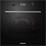 Four encastrable Heinner HBO-M7010GCDRP-GBK – 70 L – autonettoyage pyrolytique – chaleur tournante, gril, fermentation – écran tactile – classe énergétique A – verre noir – 5 ans de garantie