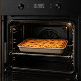 Four encastrable Heinner HBO-M7010GCDRP-GBK – 70 L – autonettoyage pyrolytique – chaleur tournante, gril, fermentation – écran tactile – classe énergétique A – verre noir – 5 ans de garantie