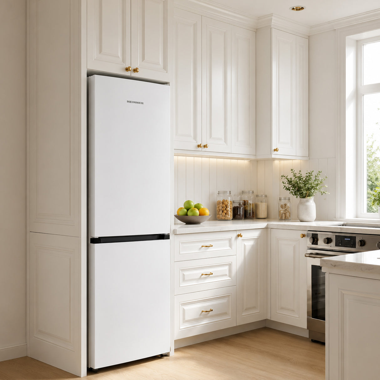 Frigo congélateur Heinner HCNF-HM253INVE – 253 litres – No Frost – Inverter – Commande électronique – blanc – 5 ans de garantie