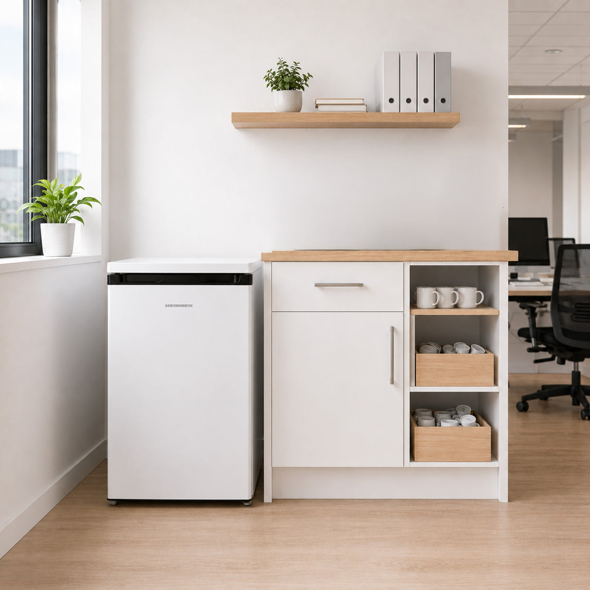 Frigo table top Heinner HF-M131E – 131 L – mécanique thermostat – porte réversible – blanc – 5 ans de garantie