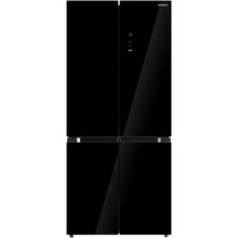 Frigo américain side-by-side Heinner HSBS-M515MDINVHGBKE – 515 L – No Frost – Inverter – verre noir