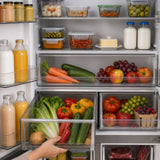 Frigo américain side-by-side Heinner HSBS-M515MDINVHGBKE – 515 L – No Frost – Inverter – verre noir