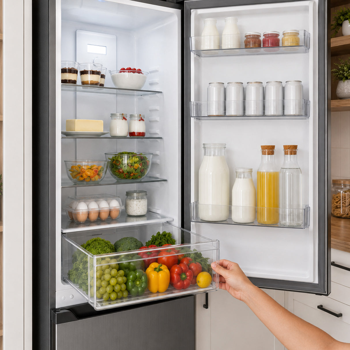 Frigo congélateur Heinner HCNF-HM293INVXE – 293 L – No Frost – Inverter – inox – 5 ans de garantie