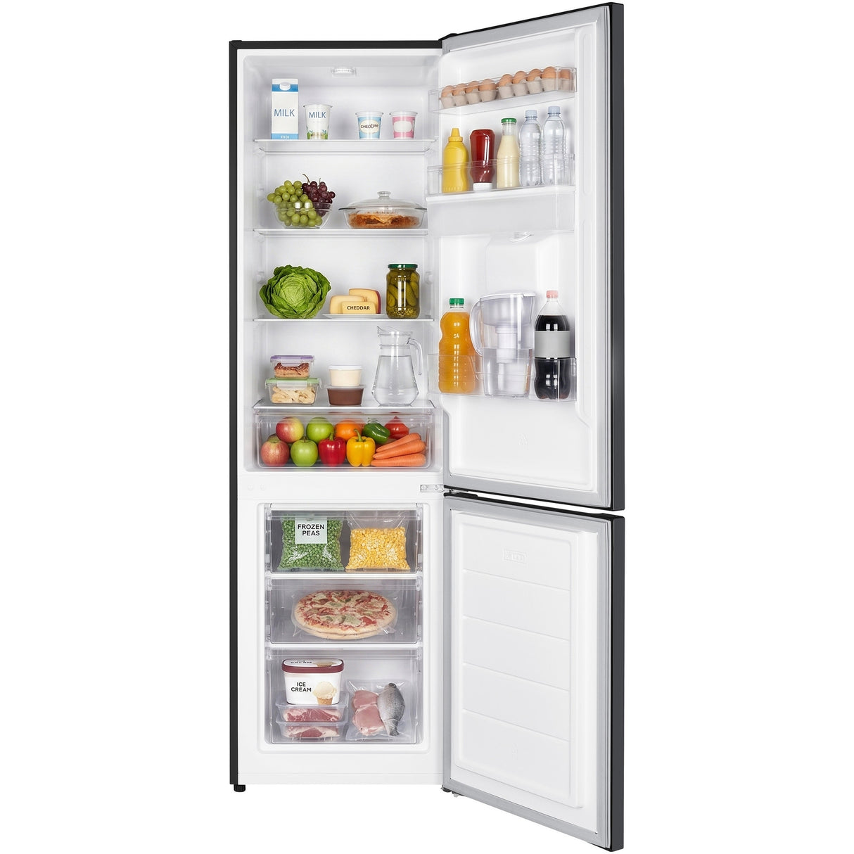 Frigo congélateur Heinner HC-HM260DGWDE – 260 litres – distributeur d’eau – classe énergétique E